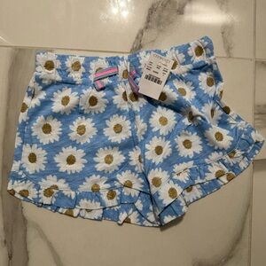 Crewcuts Blue Daisy Print Girls' Shorts